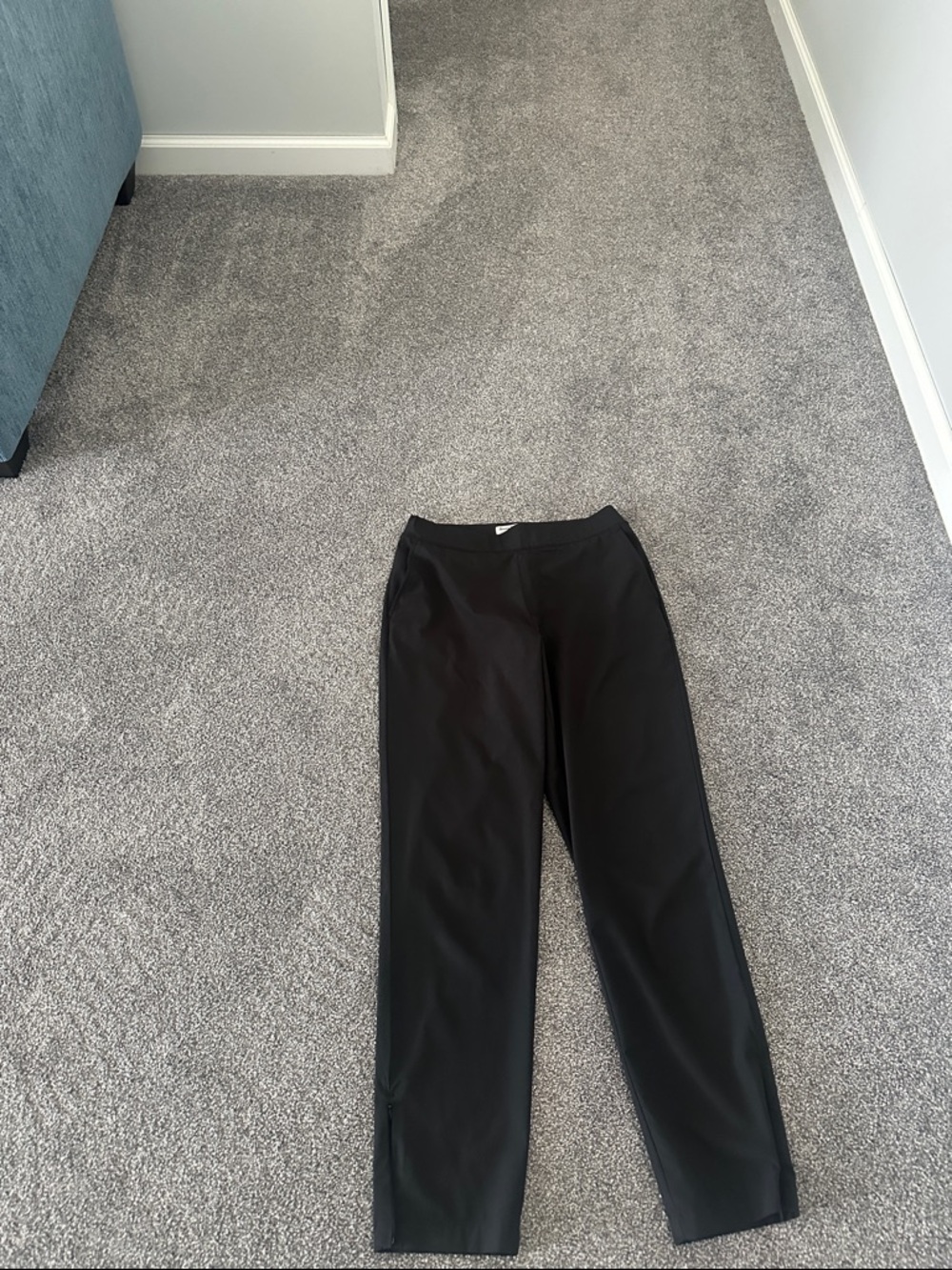 Black Straight-Leg Pants